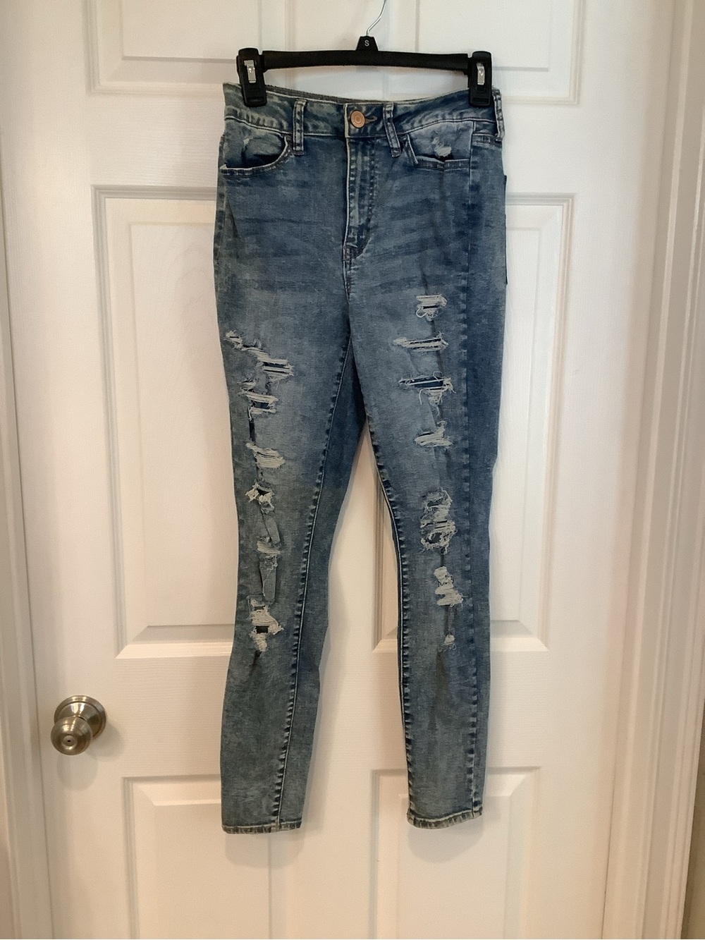 SO Ultimate Jegging Light Blue Ripped Skinny Jeans